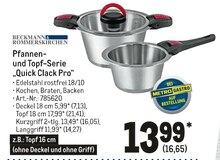 Metro Reiser - Pfannen- und Topf-Serie „Quick Clack Pro“ Pfannen- und Topf-Serie „Quick Clack Pro“ Angebot bei Metro Reiser im Prospekt Gastro-Journal