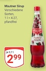 Sirup Angebote von Mautner bei GLOBUS Jena für 2,99 €