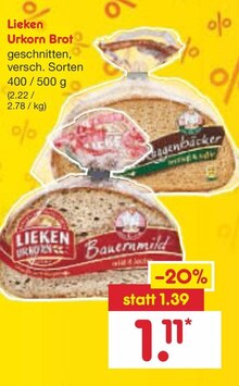 Brot bei Netto Marken-Discount in Hattingen Brot im Angebot bei Netto Marken-Discount Hattingen für 1,11 €