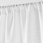 Voilage effet lin tissé blanc 70x200 cm en promo chez Décor Discount Voilage effet lin tissé blanc 70x200 cm dans le catalogue Décor Discount