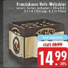 Hefe-Weissbier im Angebot bei EDEKA in Kamp-Lintfort Hefe-Weissbier Angebote von Franziskaner bei EDEKA Kamp-Lintfort für 14,99 €