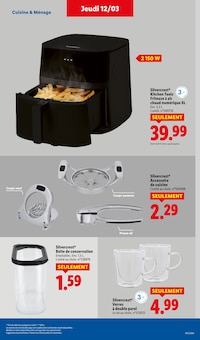 Promotion Electroménager cuisine dans le prospectus Lidl, valable du 12/03/2026 au 18/03/2026 Promo Electroménager cuisine dans le catalogue Lidl du moment à la page 35