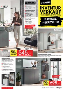 Badmöbel im Zurbrüggen Prospekt "INVENTUR VERKAUF" mit 38 Seiten (Oberhausen)