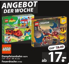 LEGO Dampfeisenbahn oder Feuerdrache