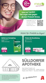 Aktueller mea - meine apotheke Prospekt "Unsere August-Angebote" Seite 1 von 4 Seiten für Hamburg
