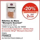 Rillettes du Mans - Monoprix Gourmet à 2,39 € dans le catalogue Monoprix