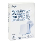 Ramette 500 feuilles blanches - SIMPL dans le catalogue Carrefour Market