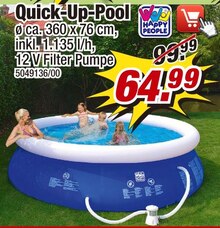 POCO Braunschweig - Quick-Up-Pool Quick-Up-Pool Angebot bei POCO Braunschweig im Prospekt "SSV - Sparen wie verrückt!"