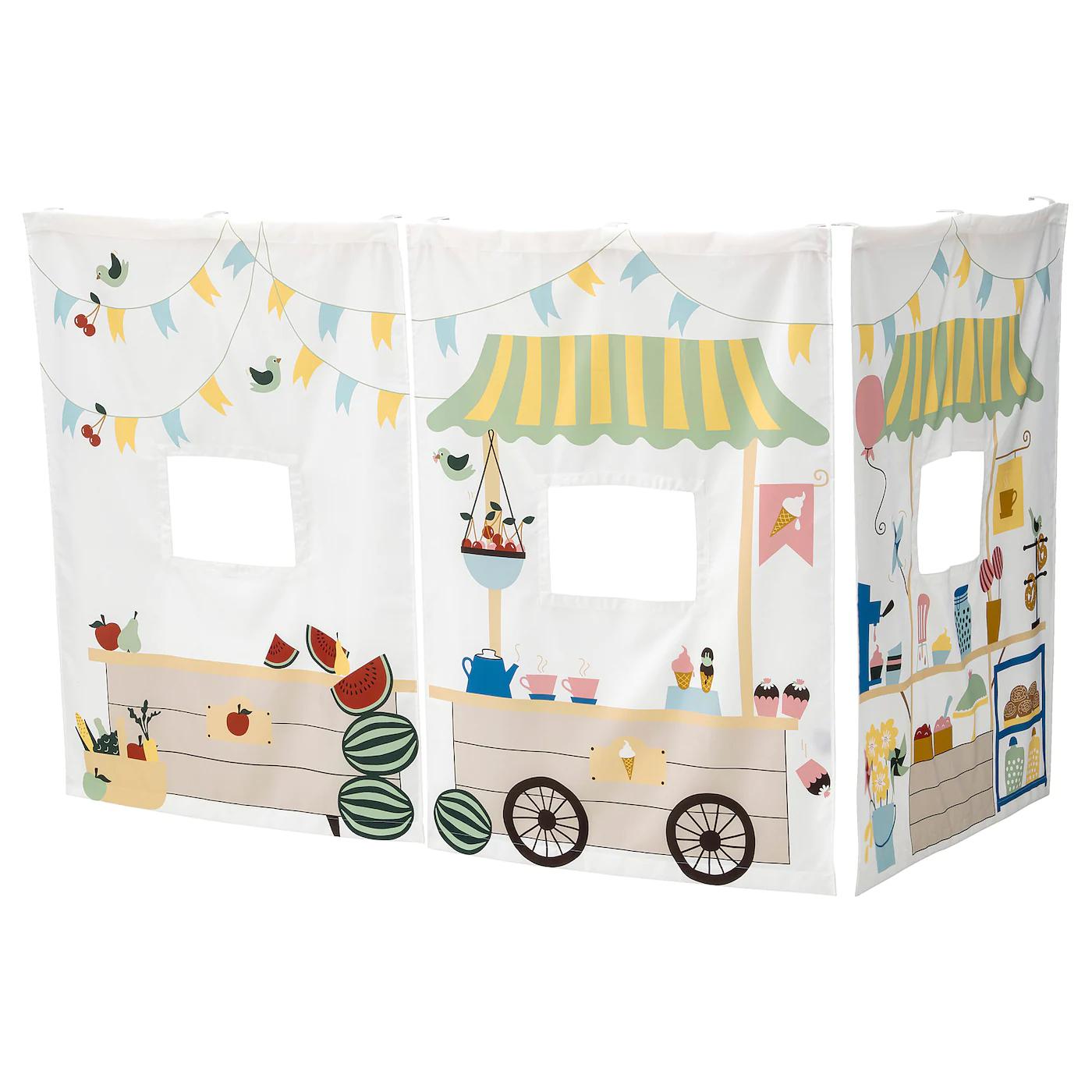 IKEA Bremerhaven - Bettvorhang Marktbudenmuster Bettvorhang Marktbudenmuster Angebot bei IKEA Bremerhaven im Prospekt Gemütlichkeit zum kleinen Preis