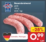 Netto Marken-Discount - Bauernbratwurst Angebot im Prospekt Bauernbratwurst bei Netto Marken-Discount im Prospekt "" für 0,99 €