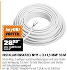 INSTALLATIONSKABEL NYM -J Angebote bei OBI Göttingen für 28,99 €