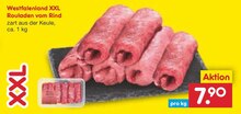 Netto Marken-Discount Königsbrunn - XXL Rouladen vom Rind XXL Rouladen vom Rind Angebot bei Netto Marken-Discount Königsbrunn im Prospekt "Fisch verliebt? Dann geh doch zu Netto!"