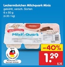 Milchquark Minis von Leckermäulchen für 1,29 € bei Netto Marken-Discount im Angebot Milchquark Minis von Leckermäulchen im aktuellen Netto Marken-Discount Prospekt