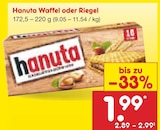 Waffel von Hanuta für 1,99 € bei Netto Marken-Discount im Angebot Waffel von Hanuta im aktuellen Netto Marken-Discount Prospekt
